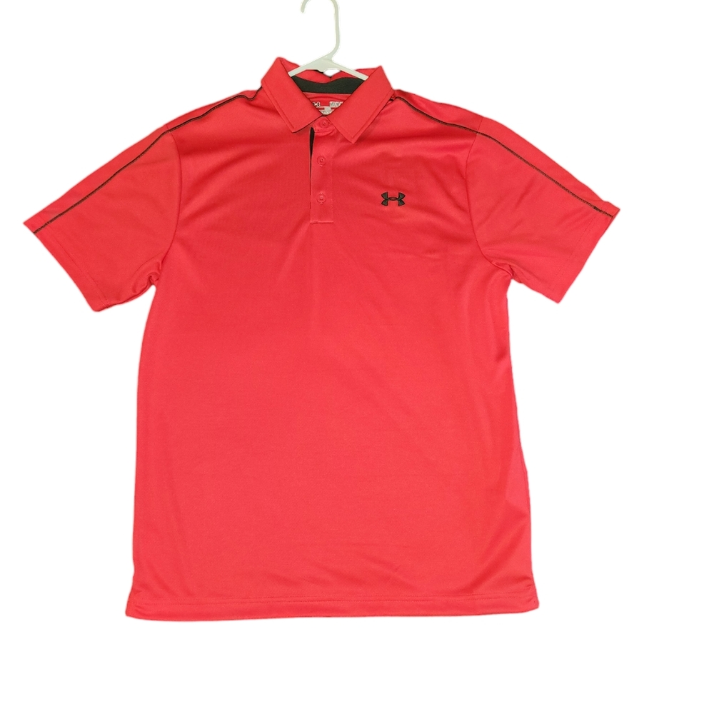 Under Armour - Men's - M - Red - Heat Gear - Polo